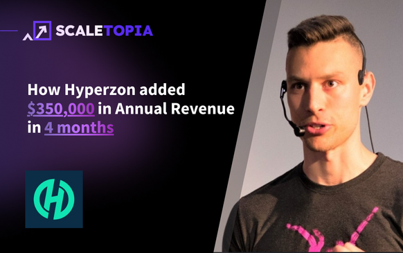 How we helped Hyperzon generate $350,000 in Annual Revenue in 4 months